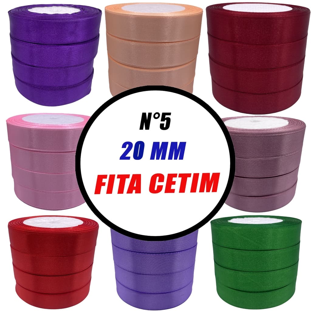 Fita cetim n 5 20mm Com 23 MTS