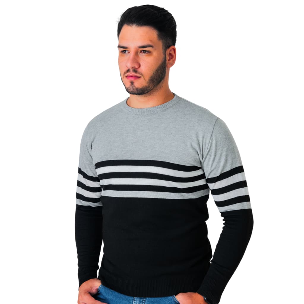 Cardigan suéter masculino Casaco Listrado Blusa De Frio Lã Tricot Trico