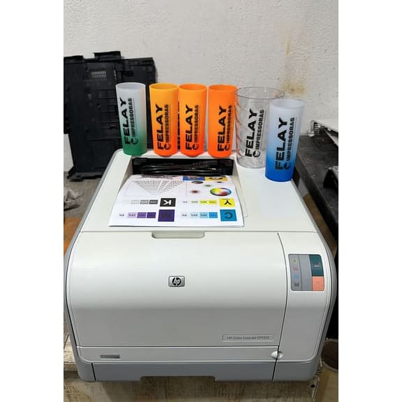 Impressora HP LaserJet Color CP1215 Para Transfer