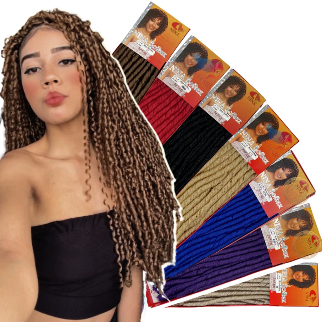 Cabelo Nina Softex Cacheado Cochet Braid Original