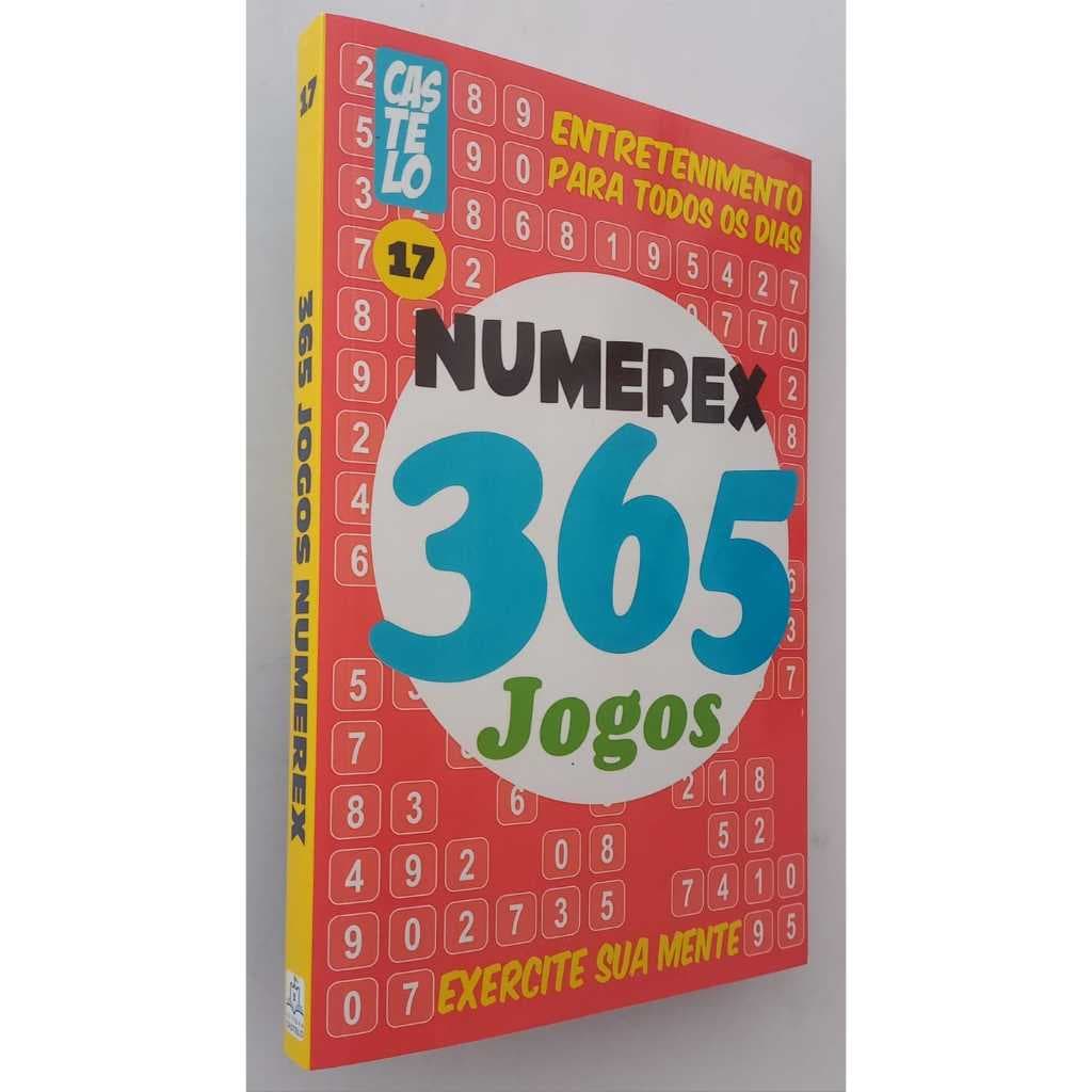 1 Livro 365 Jogos NUMEREX...Passatempo 365 Jogos NUMERIX
