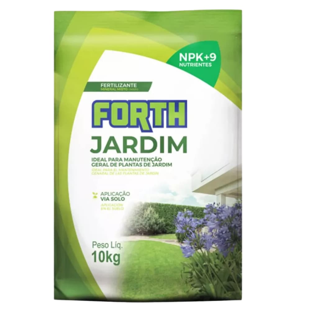 Adubo Fertilizante Forth Jardim 10 Kg Gramados Flores Vasos