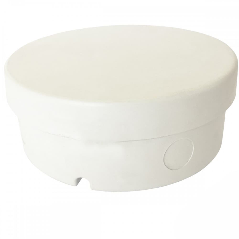 Caixa de Sobrepor CFTV Redonda Branca 12x5cm