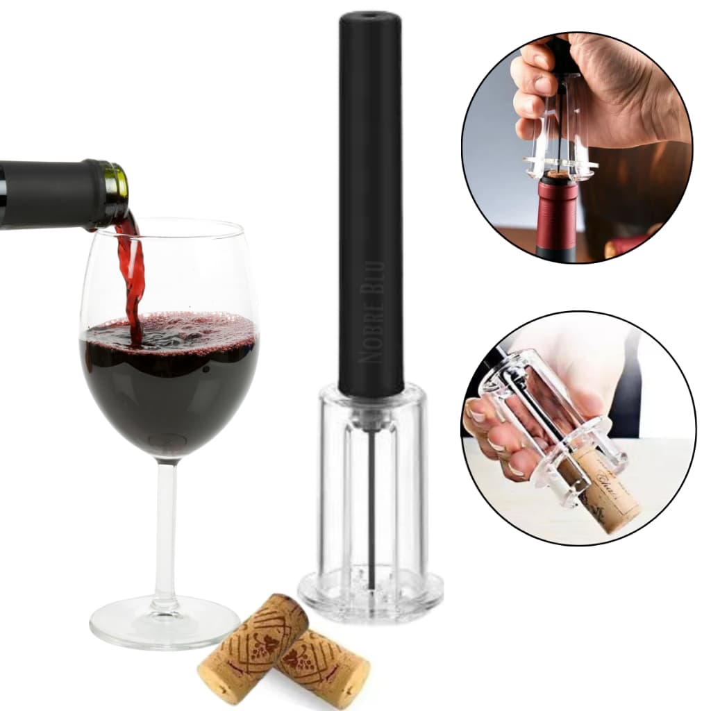 Abridor De Garrafa de Vinho Saca Rolha Sucção Pressão Com Agulha Bomba de ar a Vácuo