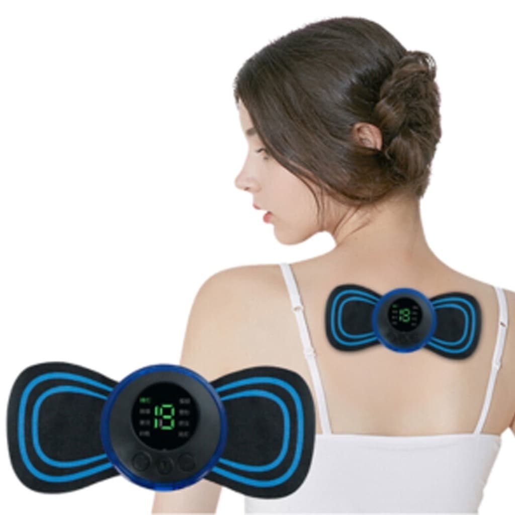 KIT3Massageador elétrico de pulso elétrico EMS! Recarregável para relaxar a coluna cervical, coluna lombar e corpo.