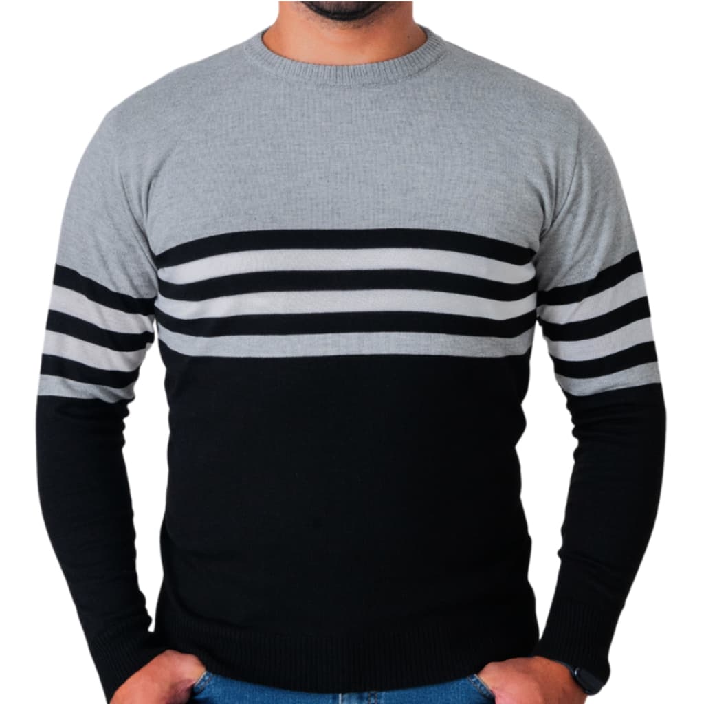 Sueter Masculino Blusa De Frio Tricô Lã Gola Redonda Alta Qualidade