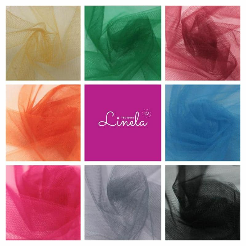 Tecido Tule Liso Delfim 1 Metros x 1,20m Largura