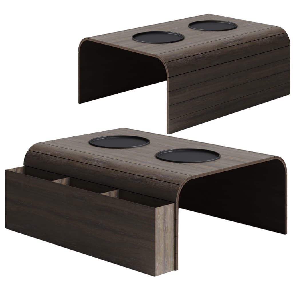 Bandejas De Sofá Kit Unidades Porta Controle + Porta Copos Decoração Sala