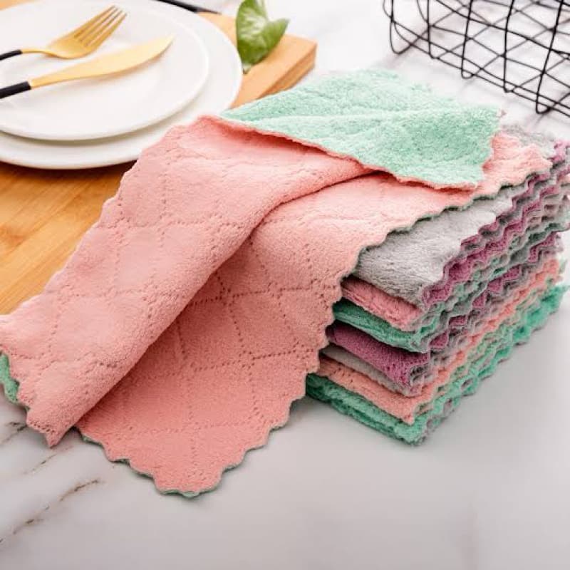 30x30cm Super Absorvente Microfibra Pano De Cozinha Toalha De Limpeza Doméstica Super Duravel Macio