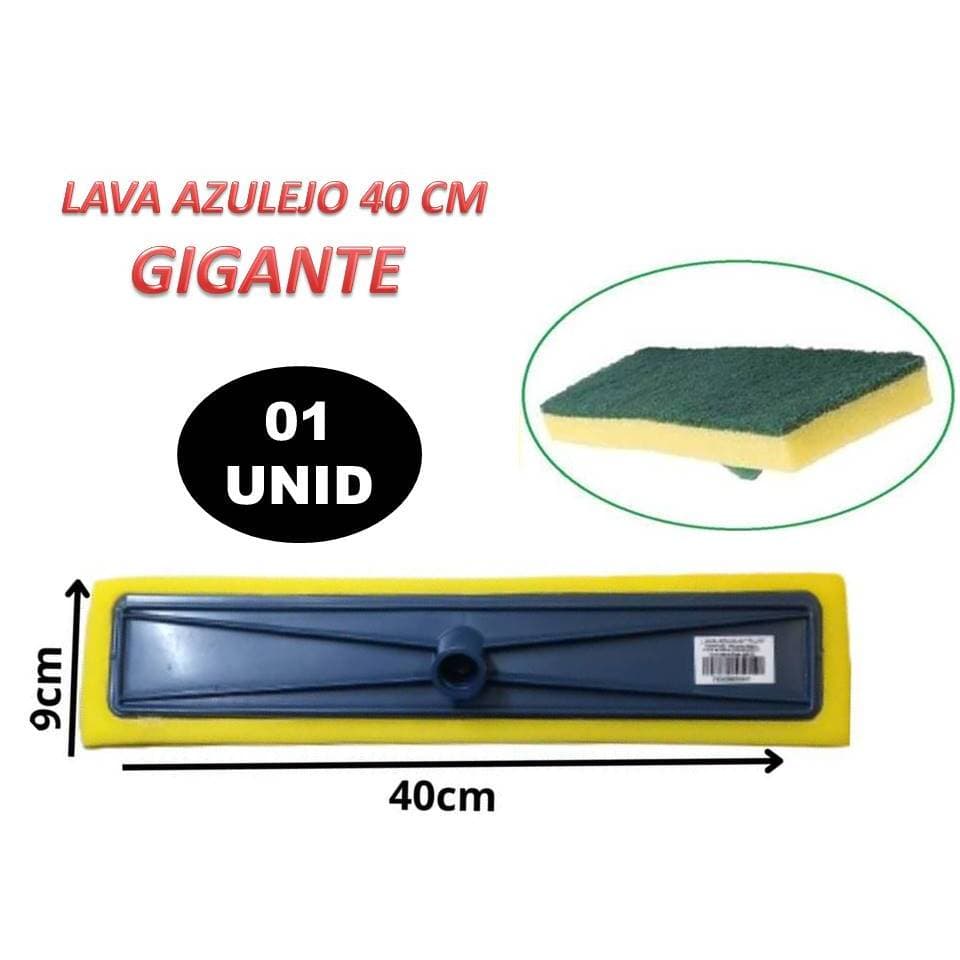 LAVA AZULEJO GIGANTE 40 CM RODO LIMPA PISO UNIDADE SEM CABO