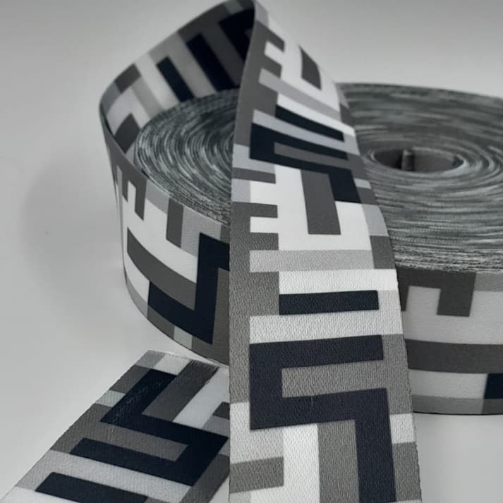 ALÇA ESTAMPADA TETRIS PRETO E BRANCO - METRO