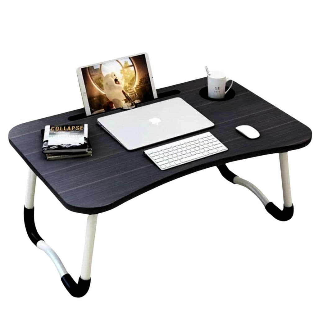 Mesa Mesinha Apoio Cama Sofá Suporte Notebook Tablet Copo Refeição Homi Office Dobrável
