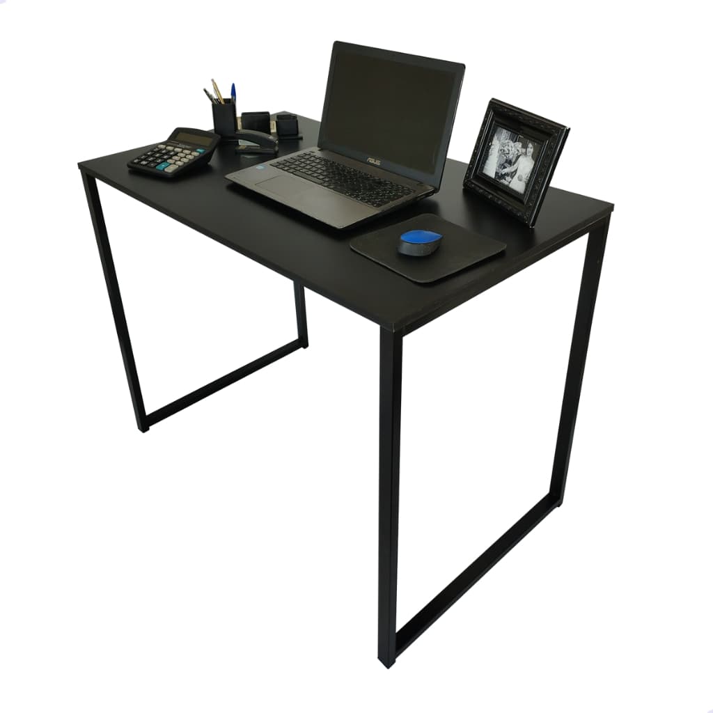 Escrivaninha Industrial Mesa Home Office 100x60cm Madeira Premium com Ferro Antioxidante Reforçado
