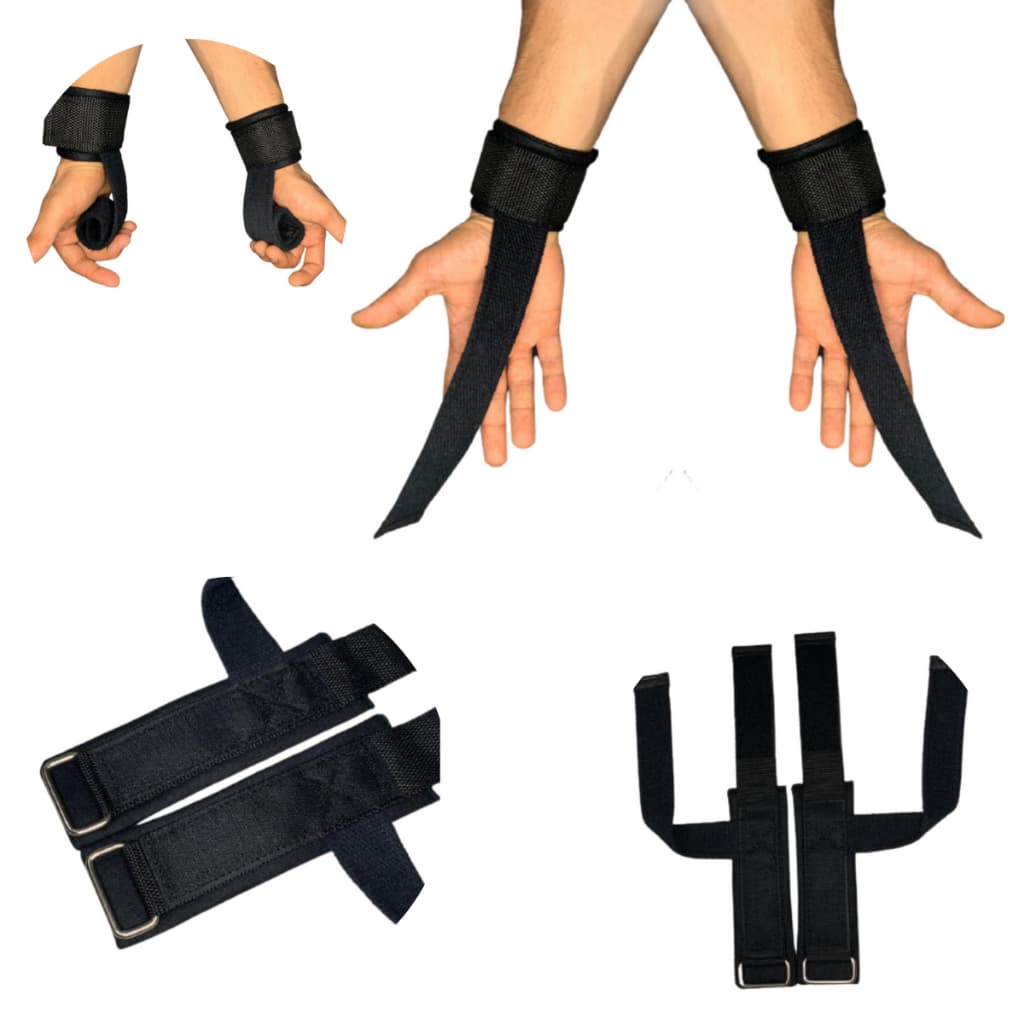 Strap Fita Com Munhequeira Lifiting Strap Exercicios Puxada