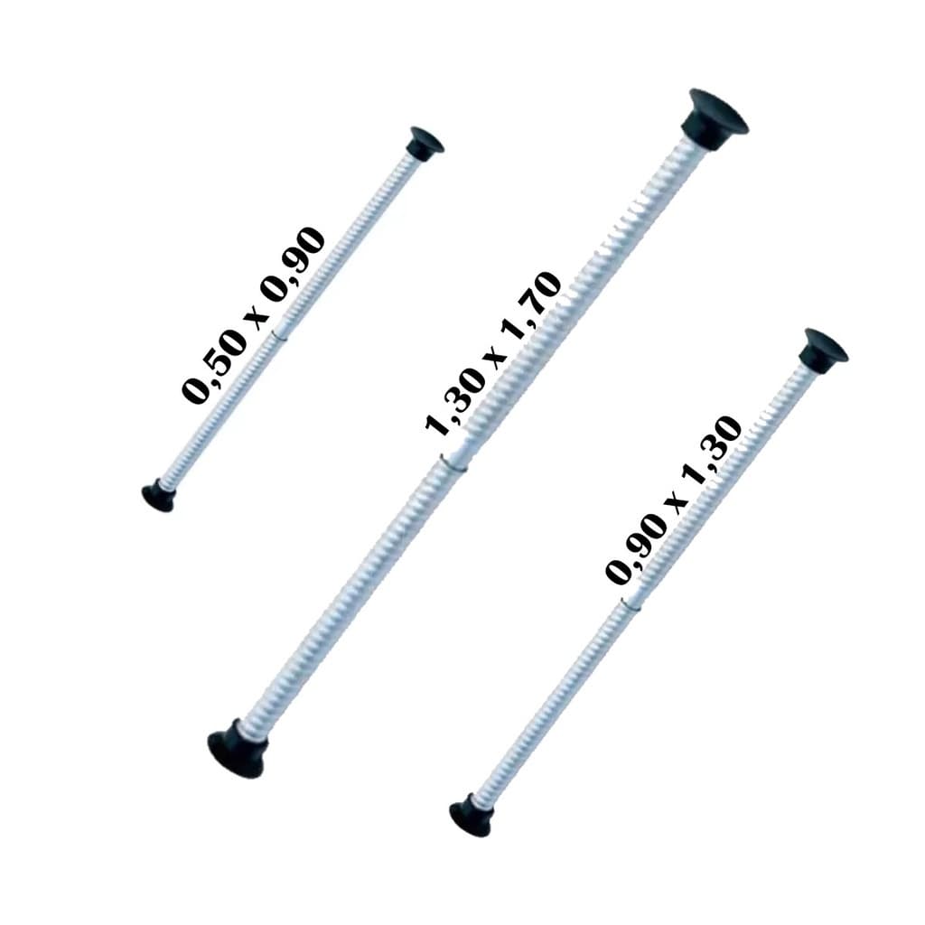 Varão Regulável Tubo Extensível para Cortina de Box Pia PROMOÇÃO