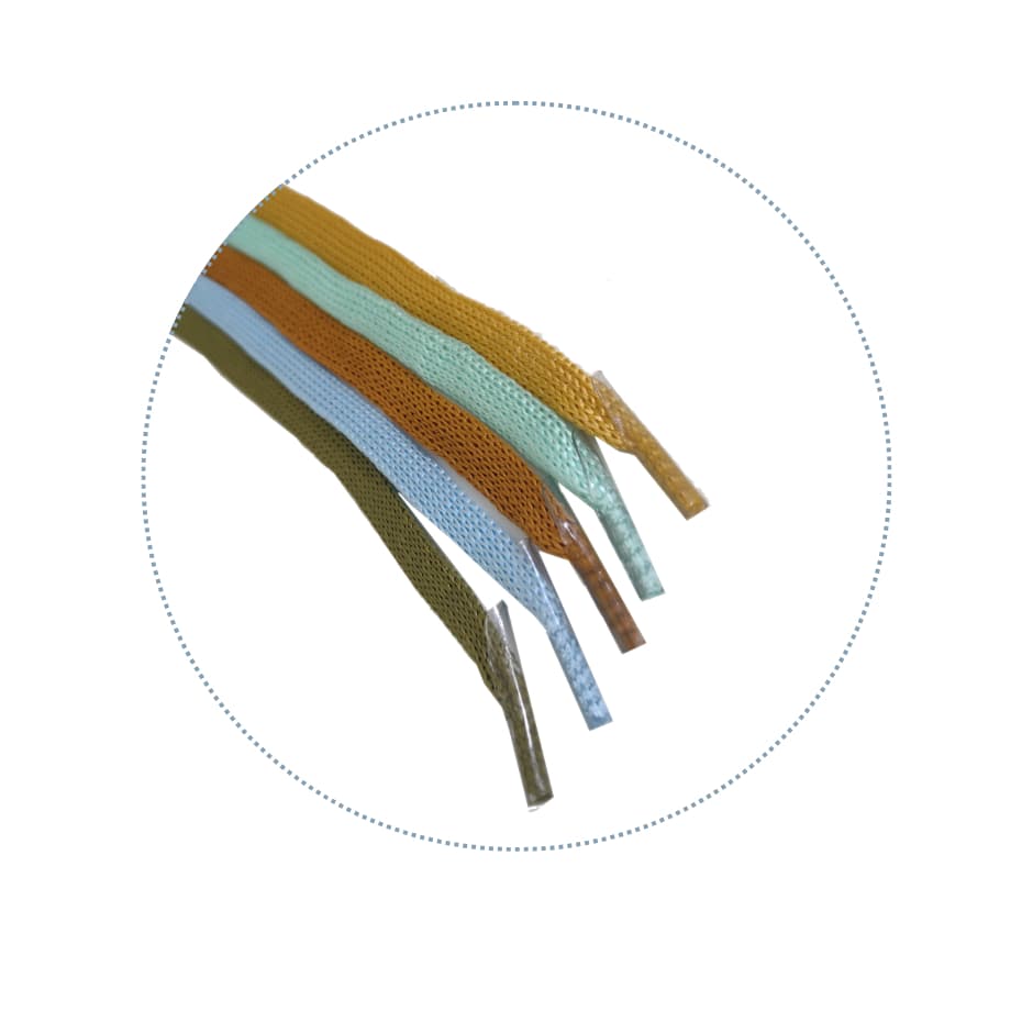 Cordão Flat 7mm Para Alça De Sacola Extra Leve 100unid. Com Ponteira 35cm