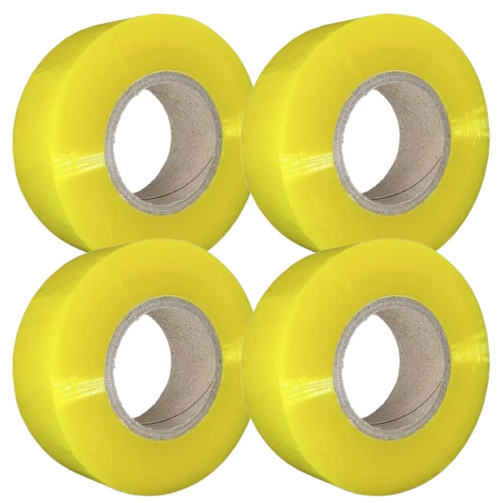 Kit 4 Fita Adesiva Durex Transparente 500m Para Embalar Caixa Excelente Aderência Papelaria