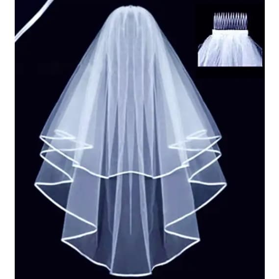 Véu De Noiva Rendado Véu Para Noivas Casamento Noivado