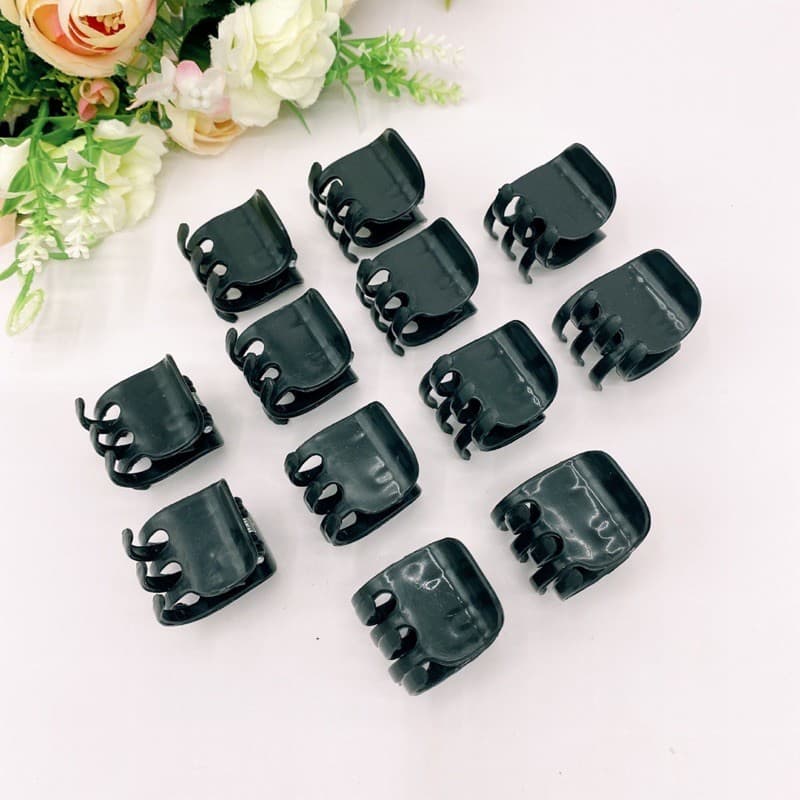 Kit 12 unidades Piranha tridente prendedor de cabelo pequena