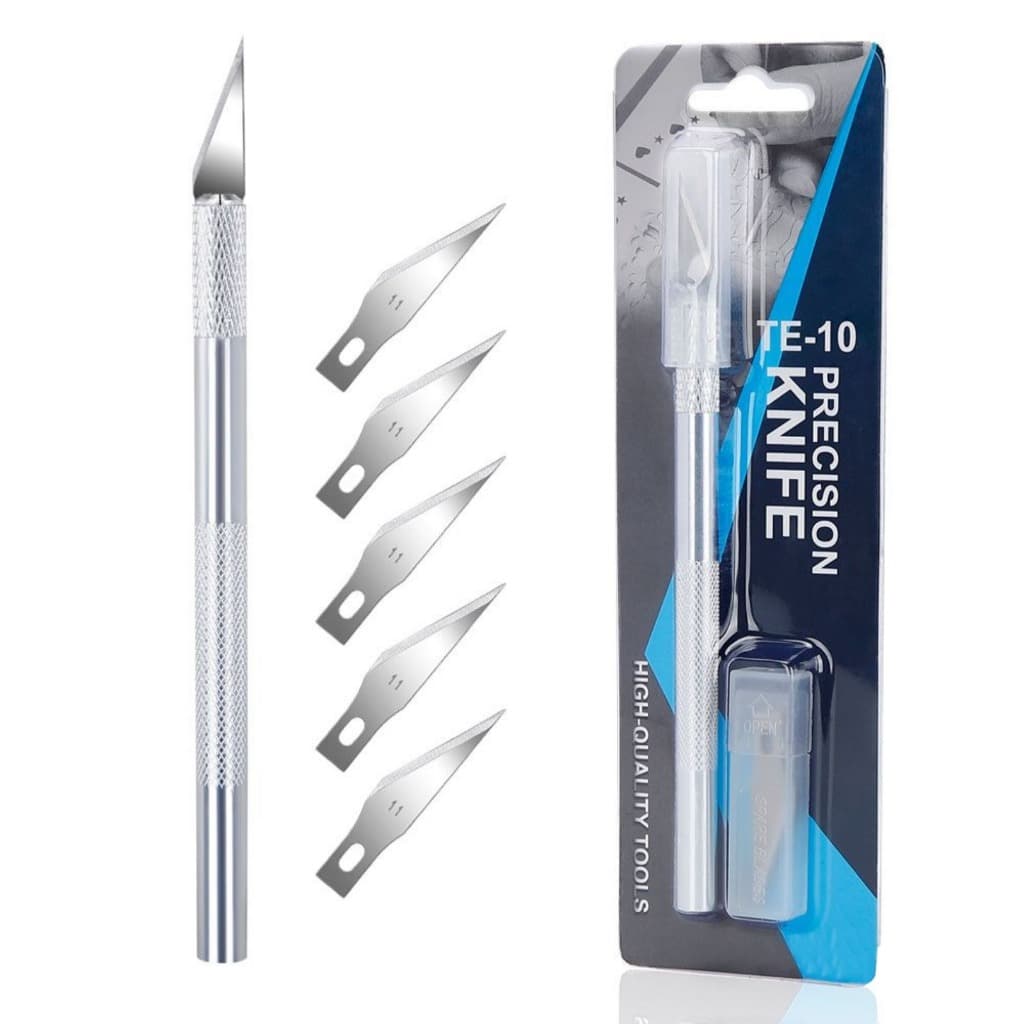 Estilete de precisão bisturi profissional com lâmina removivel para reparos em eletronica