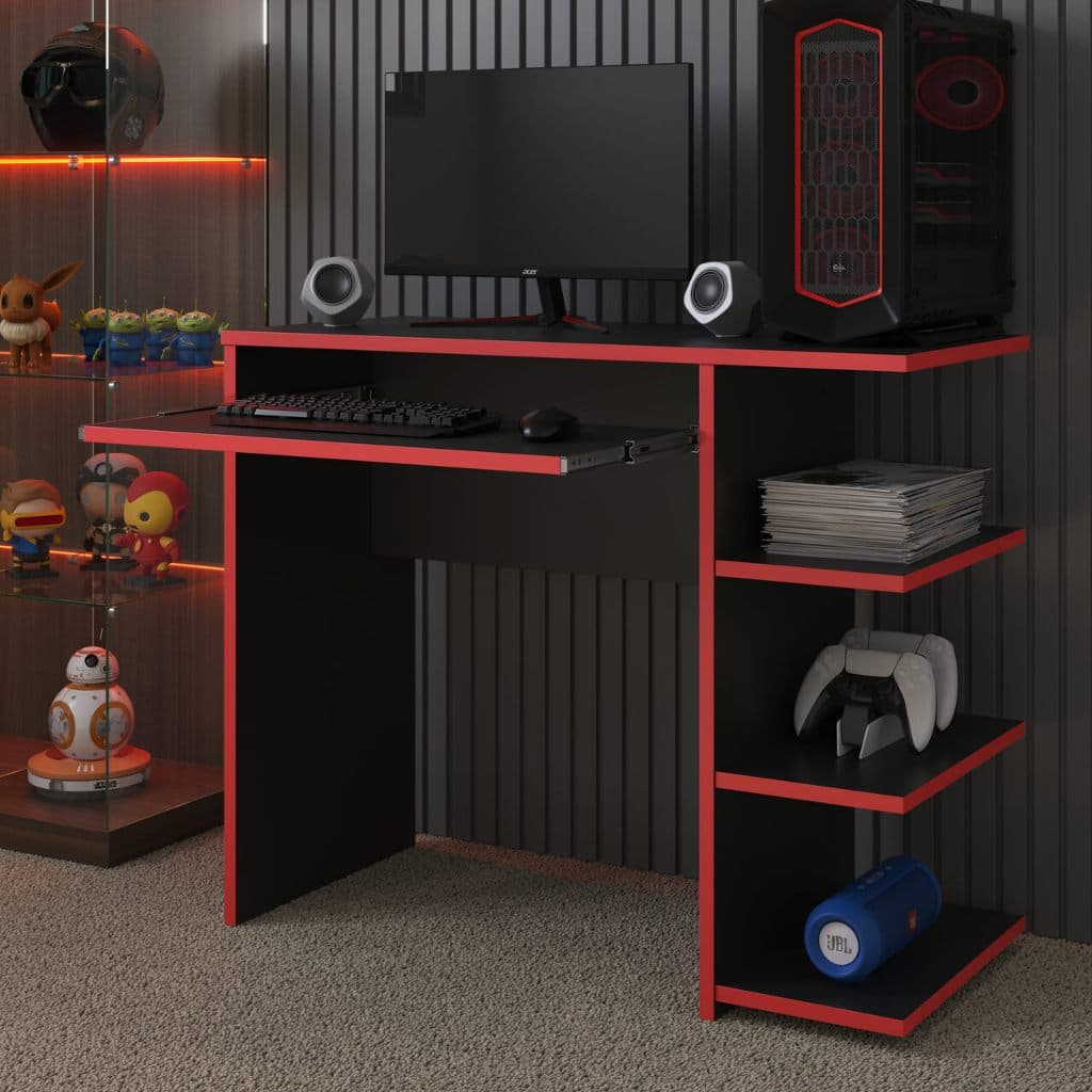 QUEIMA DE ESTOQUE PROMOÇÃO! Mesa Escrivaninha Para Computador Escritório Pc gamer- Várias Cores.