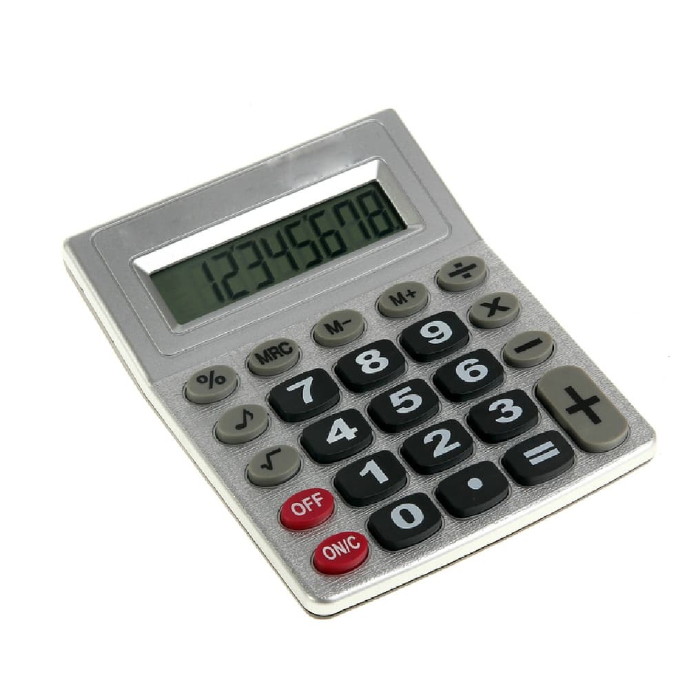 Calculadora De Mesa Escritorio Estudo 8 Digitos Com Bateria