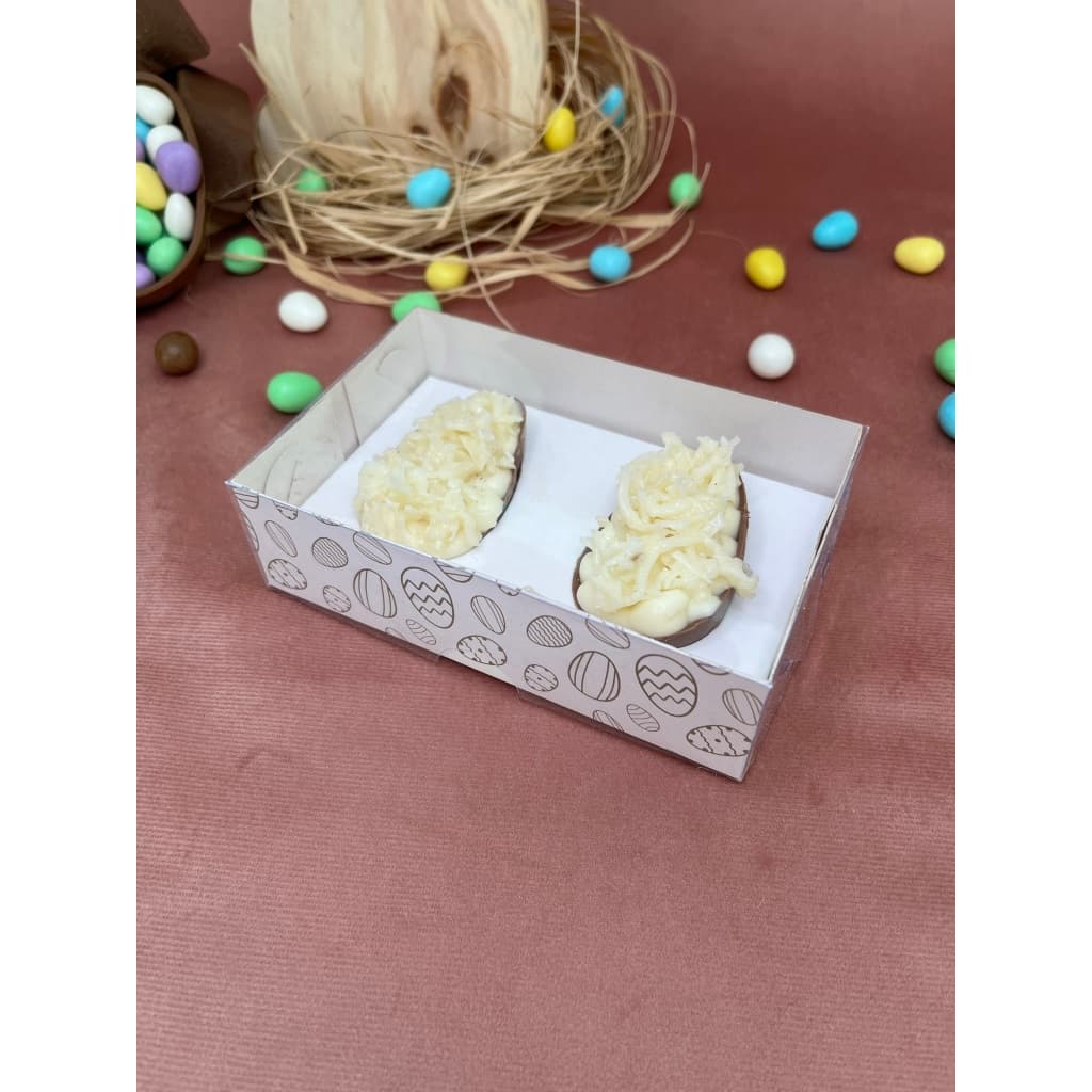 Caixa para mini ovos de Páscoa 50g (Ovo de páscoa gourmet) - 410 JM Distak