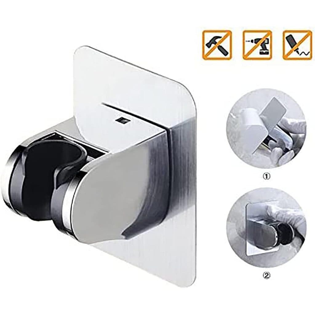 Suporte Chuveirinho Autoadesivo 9.5x7x6cm  De Mão Ducha Fixo De Parede Chuveiro Adesivo