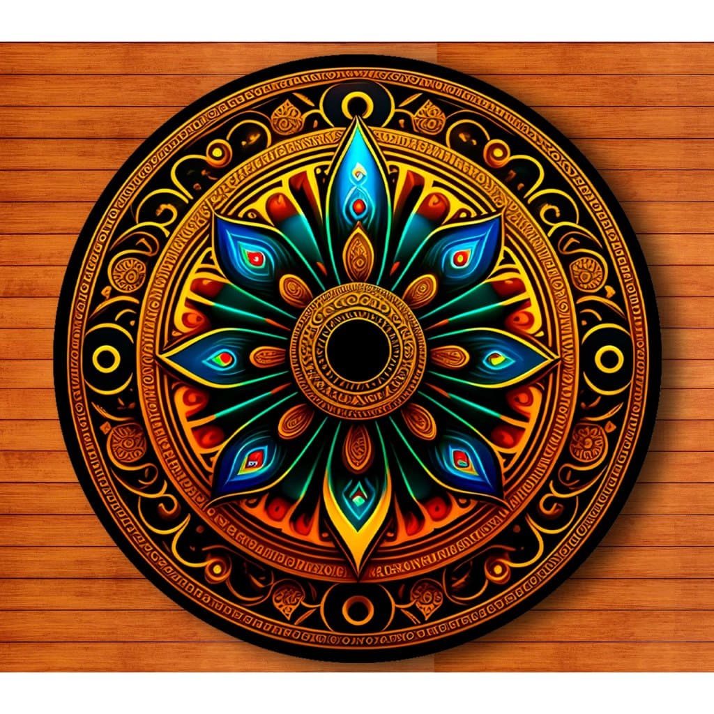Mouse Pad Redondo Mandala