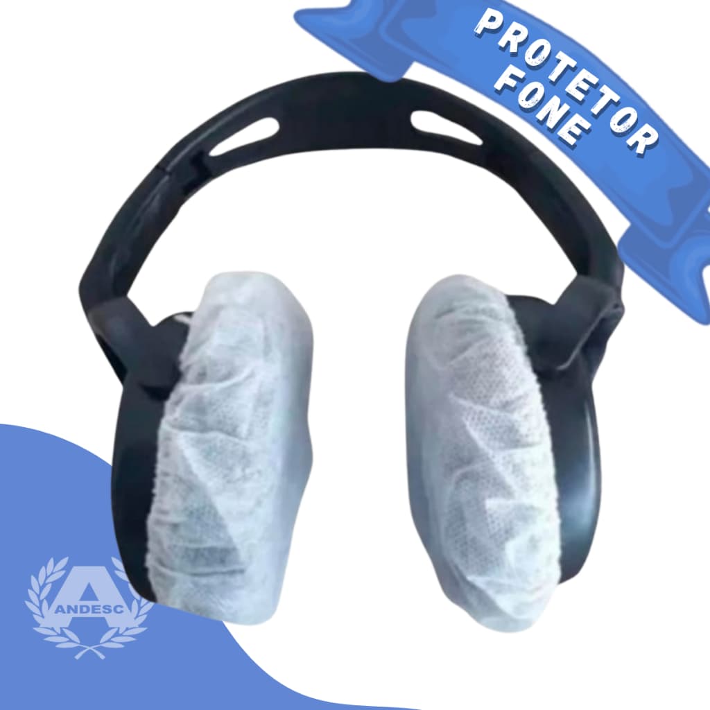 Protetor Descartável Para Fone Com 50 Unidades