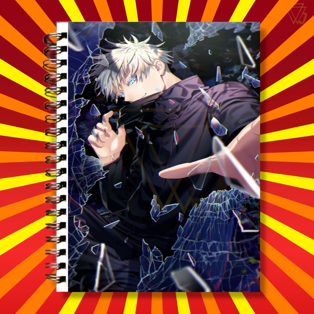 Adesivo Para Capa de Caderno Satoru Gojo Anime Jujutsu Kaisen Top Excelente Qualidade