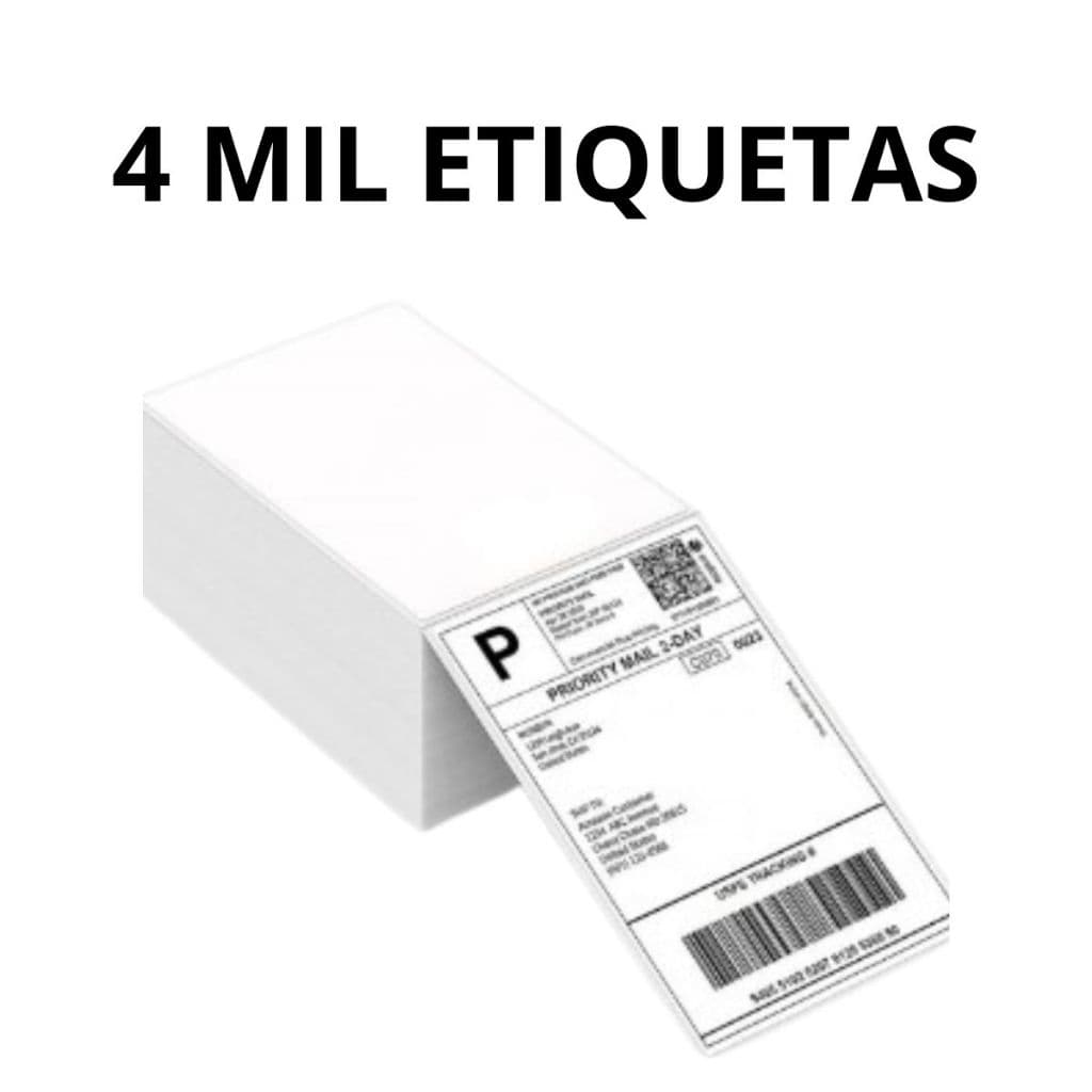 4000 Etiqueta Térmica Papel Adesivo 10x15CM Papel Térmico e Papel Contínuo