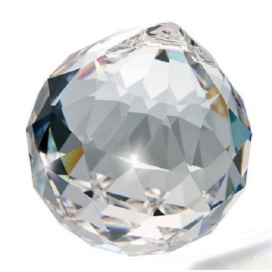 Kit 4 Bolas Esferas Multifacetadas Cristal K9 40mm Feng Shui