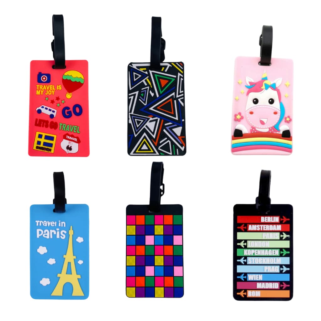Identificador de Bagagem, Tag Mochila, Estampas Diversas - Allmini