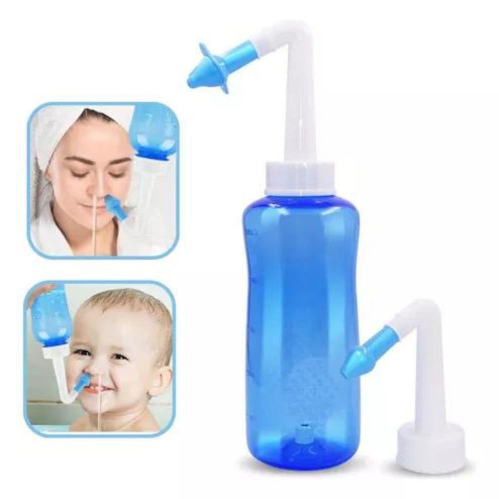 Higienizar Nasal Portátil Adulto Infantil Desentupidor Nariz Alivio Sinusite Rinite Alergia 300ml