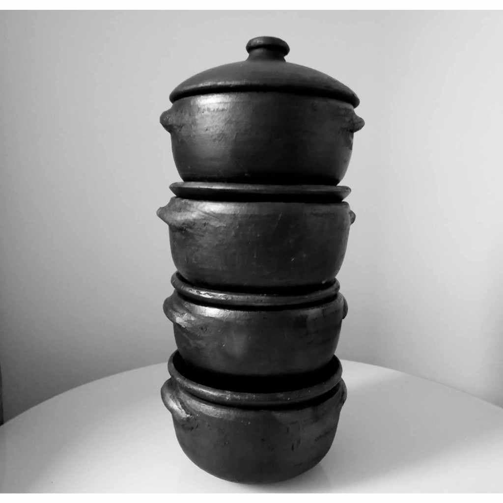 PROMOÇÃO - 04 Panela de Barro Capixaba 1000ml - Moqueca/Arroz/Pirão/Vinagrete