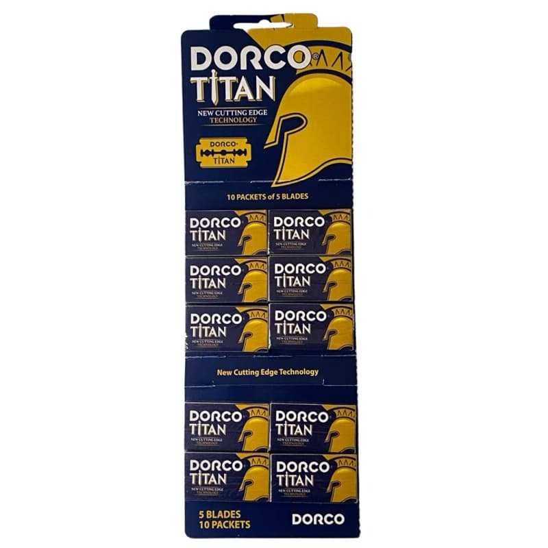 Cartela lamina Dorco Titan 10x 5 lâminas