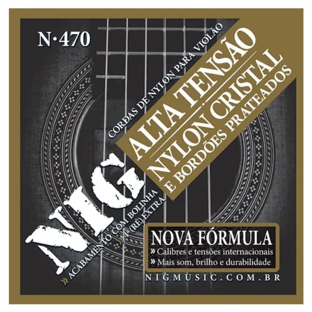Cordas Nylon Nig Tensão Alta C/ Bolinha P/ Violão Clássico N470