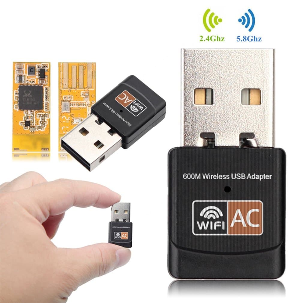 Adaptador Wi-Fi USB 5GHz Dual Band 600Mbps