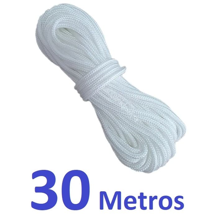 Corda P/ Varal 30 metros - Varal de Teto Quintal Apto 4mm