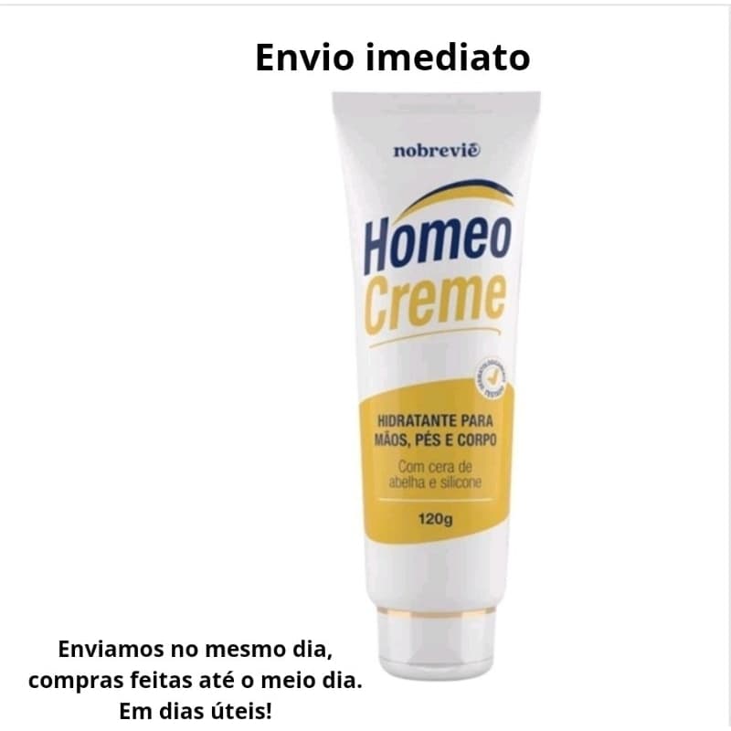 Hidratante para Mãos Pés e Corpo Homeo Creme Nobrevie 120g