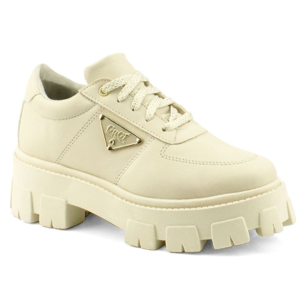 Sapato Oxford Tratorado Blogueira Feminino