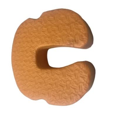 Protetor de porta salva dedos segurança bebê EVA - 10cm x 10cm x 2cm.