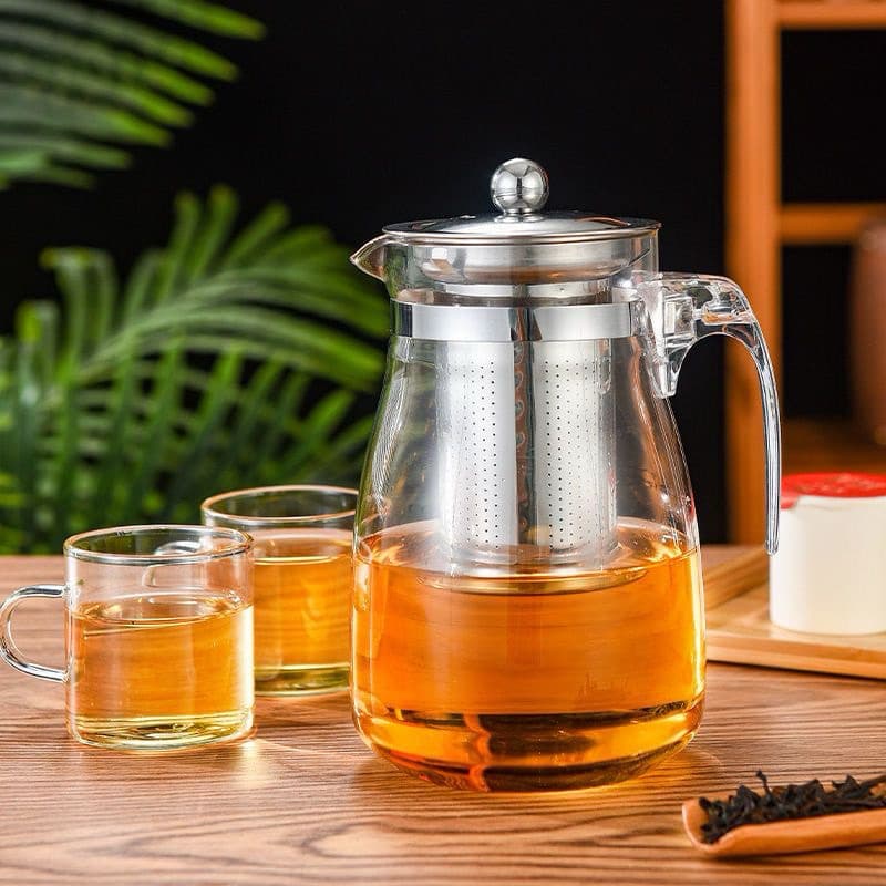 Chaleira Chá Vidro Infusor700ml  ou 900ml Bule Chá