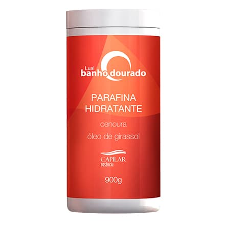 Parafina hidratante Cenoura e Óleo de Girassol 900g Banho Dourado