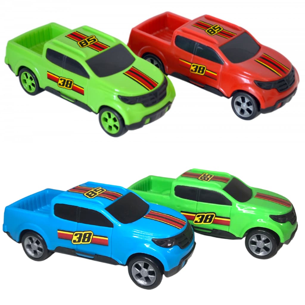 Kit 4 Carrinhos de Brinquedo Menino Infantil Cor Aleatoria