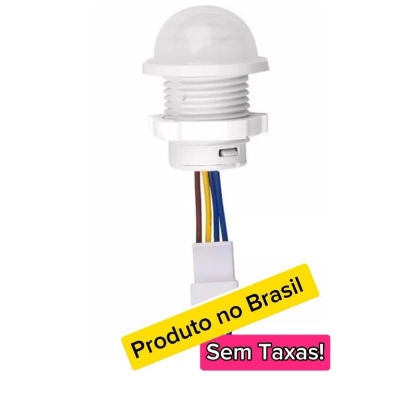 sensor de presença sem fotocélula (funciona no claro/escuro)