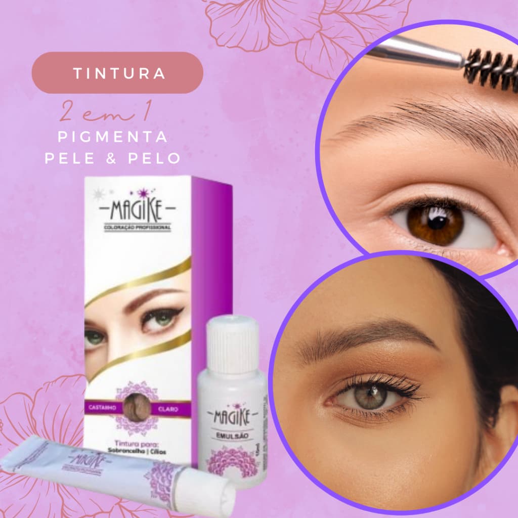 Tintura 2 em 1 Henna Magike Profissional 5g 10ml