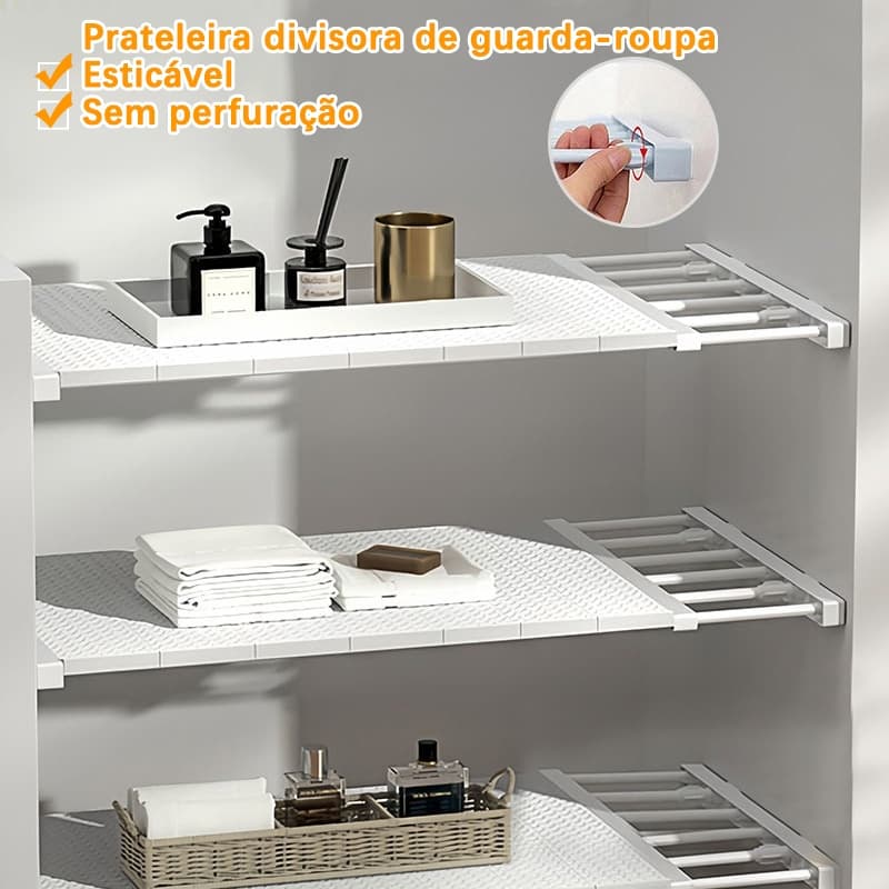 Prateleira Organizadora HOULDFR Divisória Escalonável De Cozinha De Poupança De Espaço