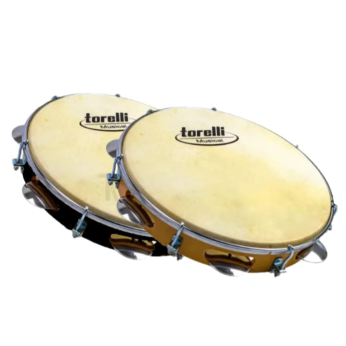 Pandeiro Torelli 10 Polegadas Pele Animal - TP300 - Escolha a Cor